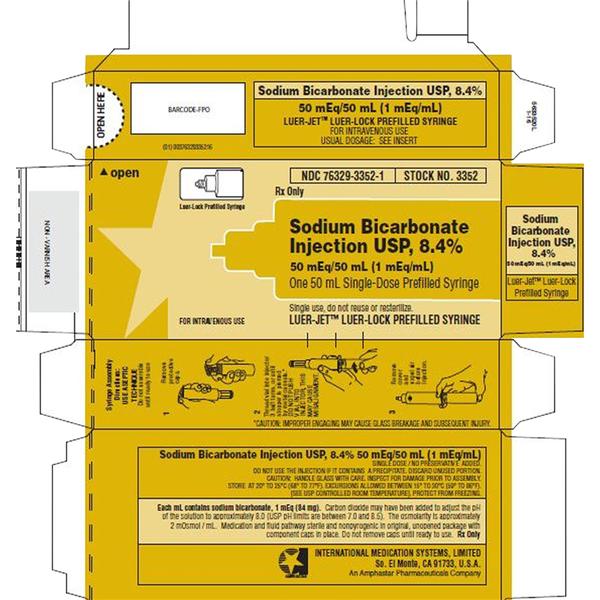 Sodium Bicarbonate 8.4% Injection Luer-Jet Prefilled Syringe 50mL 10/Bx
