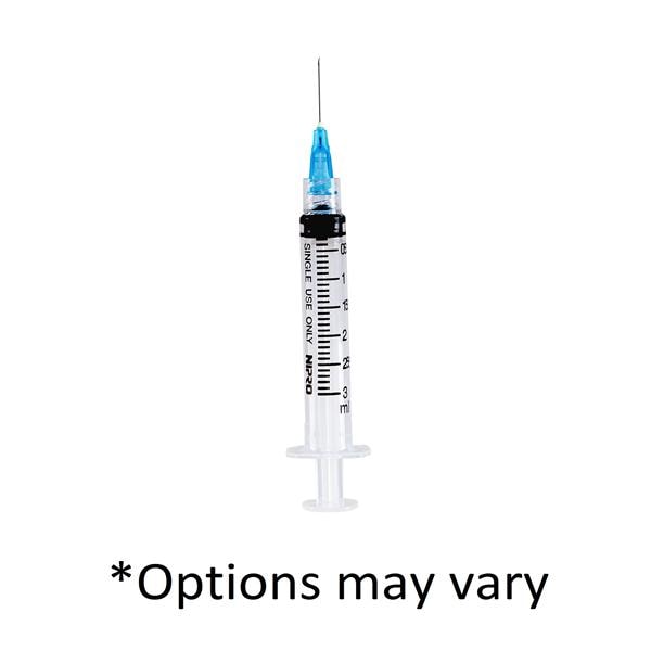 Dose Saver Hypodermic Syringe/Needle 22gx1-1/2" 3cc Conventional LDS 100/Bx