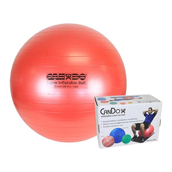 CanDo Sup-R Duty Exercise Ball Plastic 30" Red