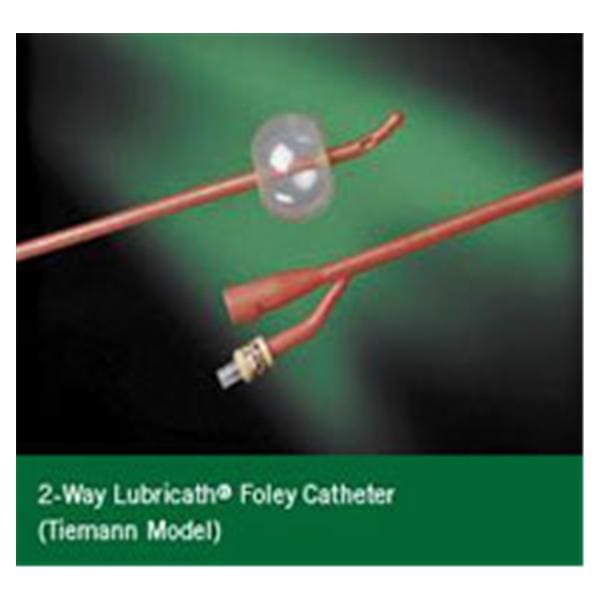 Catheter Foley Lubricath 20Fr 5cc Md Cd Olv Tp Rbr/Hdrphlc Ct 2Wy 16 Ea, 12 EA/CA