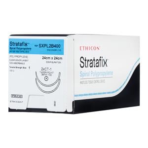 Stratafix Spiral Polypropylene Suture 1 9" Polypropylene Mnflmnt CT1 Undyd 12/Bx