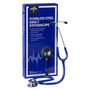 Elite Stethoscope Reusable Adult Blue Ea