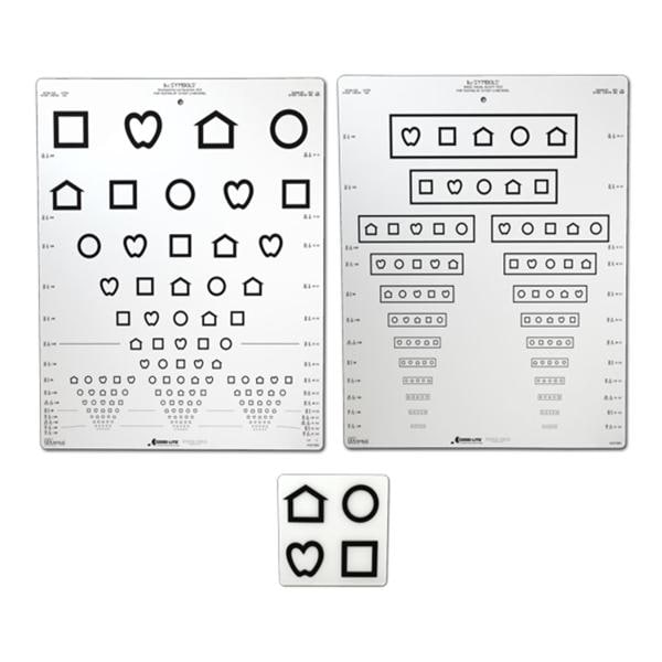 Chart Set Vision Testing 10' Testing Distance Ea