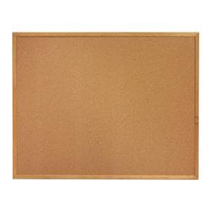 Sparco Wood Frame Cork Board 36 in x 24 in Natural Frame Ea