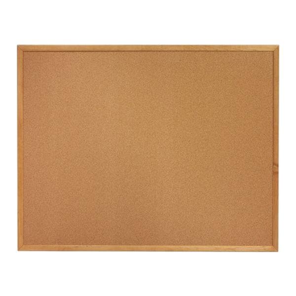 Sparco Wood Frame Cork Board 36 in x 24 in Natural Frame Ea