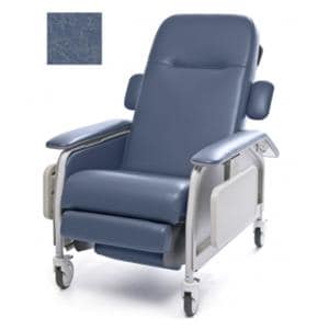 Lumex Clinical Care Patient Recliner Steel Frame 290lb Capacity Steel Blue Ea