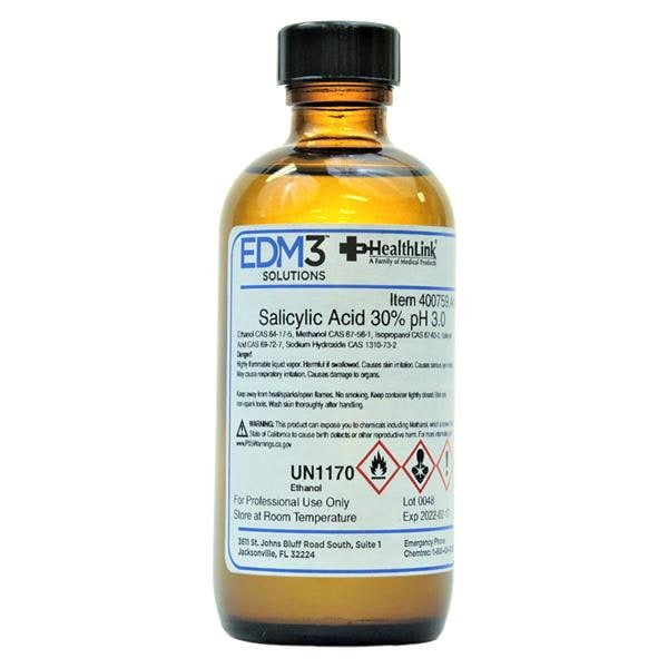 Salicyclic Acid 30% 4oz With 100 Strips Bottle Ea