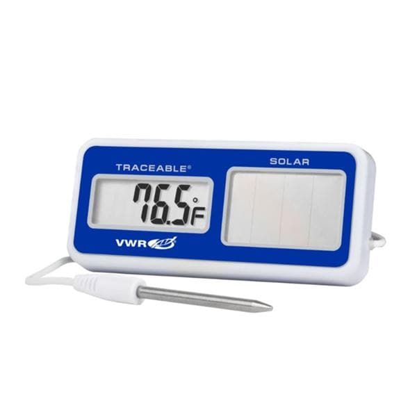 Traceable Solar-Powered Thermometer  50 to 70°C Ea