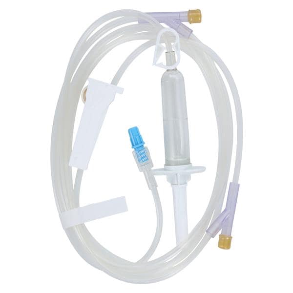 IV Administration Set 2 Y-Injection Sites 100" 10 Drops/mL 23mL Ea, 50 EA/CA