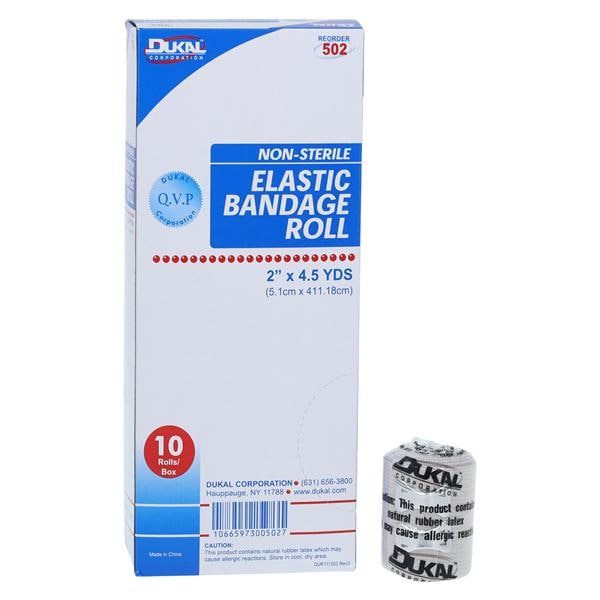 Stretch Bandage Elastic 2"x4.5yd Tan Non-Sterile 10/Bx