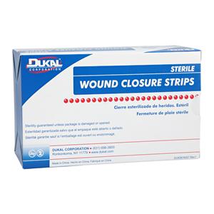 Wound Closure Strip Non-Woven Fibers 1/8x3" Breathable Transparent 50/Bx