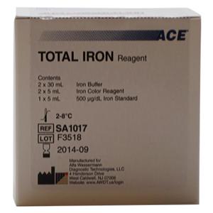 Iron Reagent B:2x30mL/Color:2x5mL/Std:1x5mL 240 Count 2/Bx