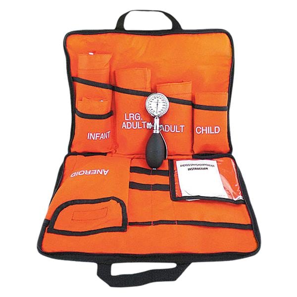 MediCuff 5 Aneroid Blood Pressure Kit 5 Sizes Orange Ea