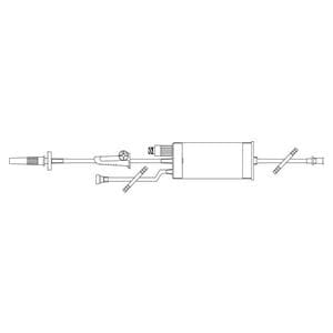 IV Burette Set 17" Y-Injection Site Spike Adapter 48/Ca