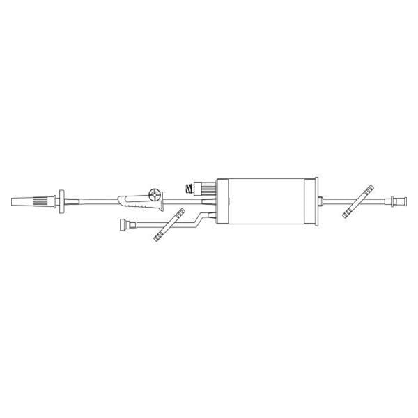 IV Burette Set 17" Y-Injection Site Spike Adapter 48/Ca