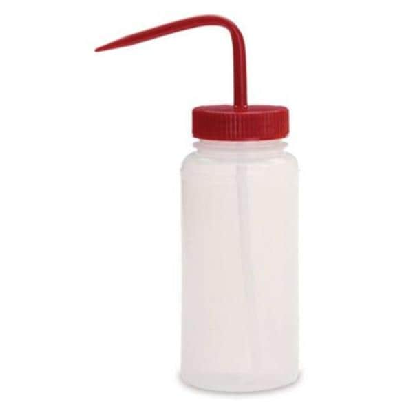 Wash Bottle Plastic Red 500mL 2/Pk