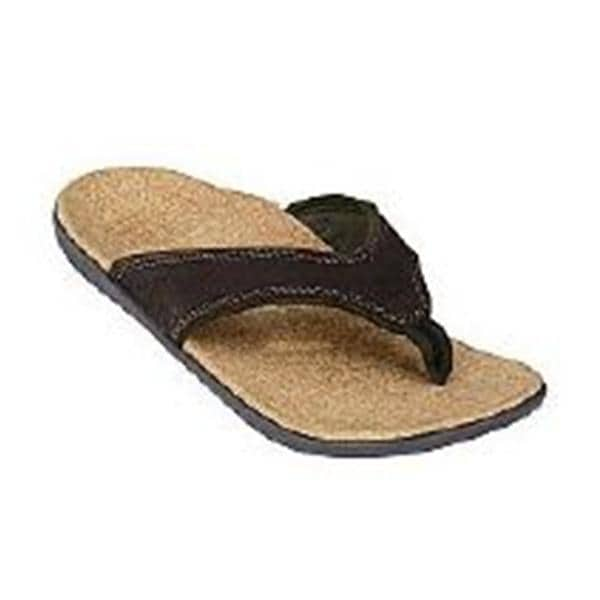 Spenco Yumi Select Total Support Sandal Adlt Lthr Upr/EVA Ftbd Drk Brn M13