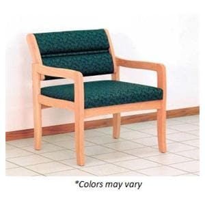 Dakota Wave Valley Guest Chair Oak/Black Medium Oak Finish Ea