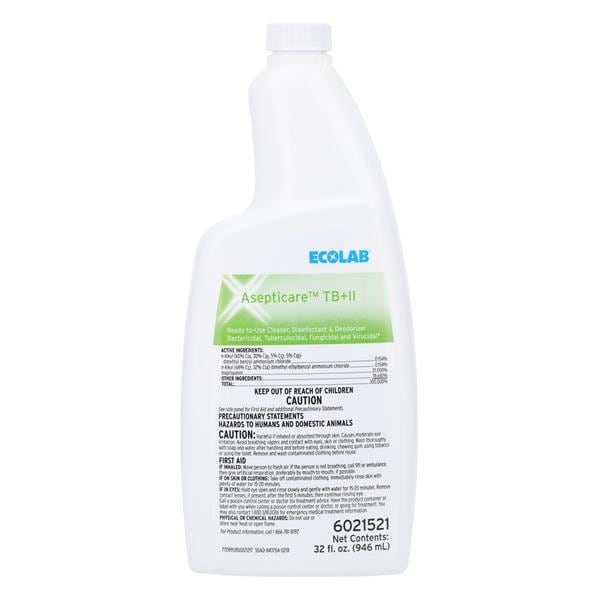 Disinfectant Solution Asepticare Tb+II Fragrance Free 32 oz Ea, 12 EA/CA