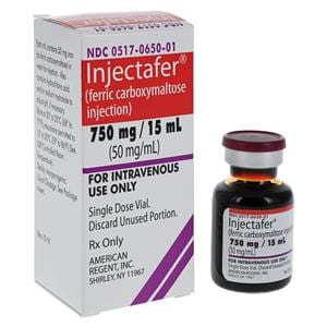 Injectafer Injection 50mg/mL SDV 15mL Each