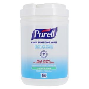 Sanitizer Wipes Purell Alcohol 175 / Tub 6/Ca