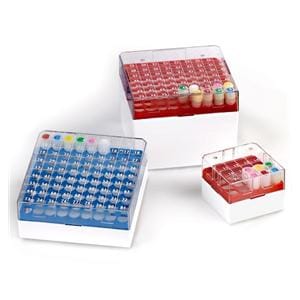 BioBox Freezer Storage Box Polycarbonate Red 5/Bx