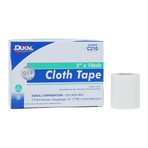 Surgical Tape Cloth 2"x10yd White Non-Sterile 6/Bx