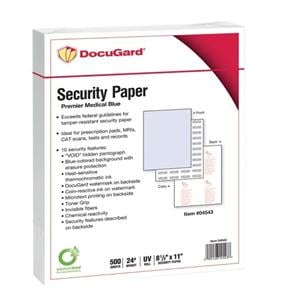 DocuGard Premier Medical Prescription Papers 1-Part 500 Sheets 500/Pk