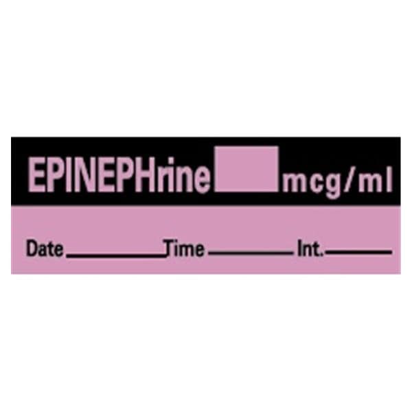 Label Epinephrine 1.5x.5 Blk/Violet 600/Rl 600/Rl