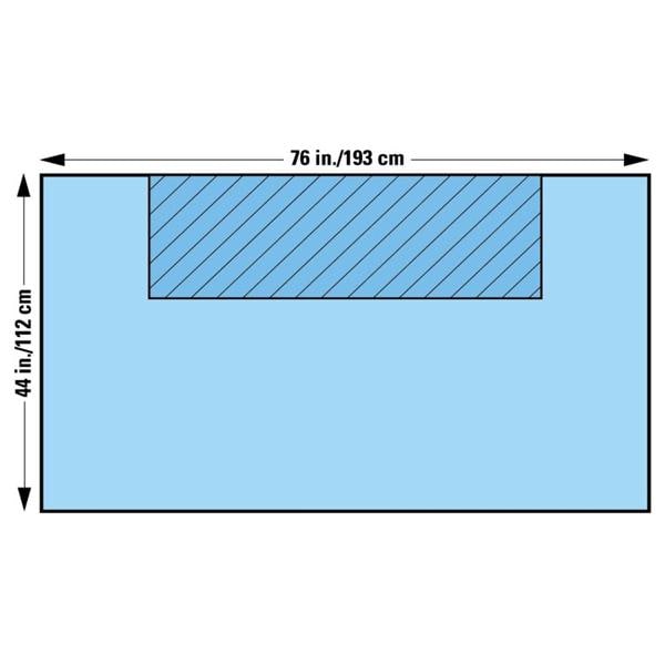 44x76" Non-Sterile Surgical Drape Non-Fenestrated