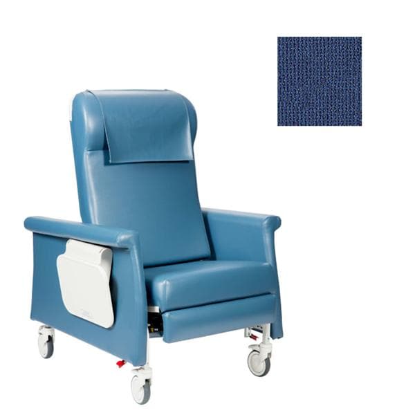 Elite CareCliner Clinical Recliner Vinyl 450lb Capacity Sapphire Ea