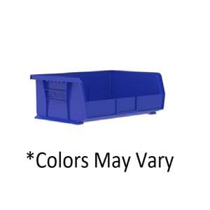 AkroBins Storage Bin Blue Polymer With Label Holder 10-7/8x16-1/2x5" 6/Bx