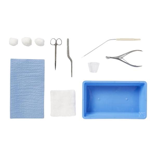 Nosebleed Tray Gauze 4x4" 8-Ply/Forceps