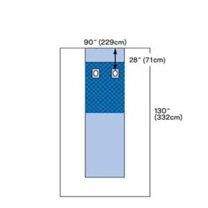 Steri-Drape 90x130" Sterile Surgical/Cardiovascular Drape Fenestrated