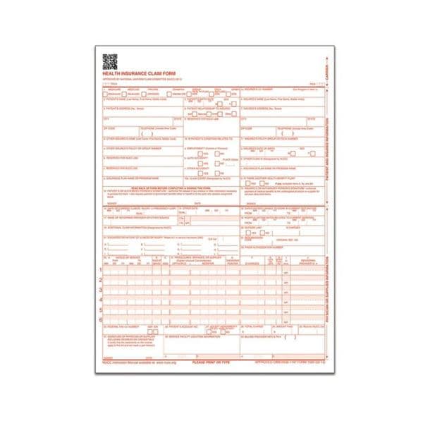 TOPS Laser CMS Forms With Bar 8 1/2 in x 11 in White 250/Pack 250/Pk