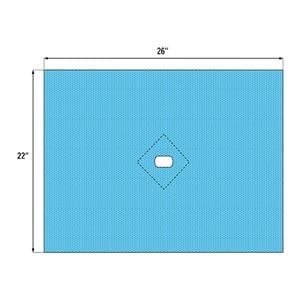 Protect5 21x26" Sterile Surgical Drape 2x3" Fenestrated