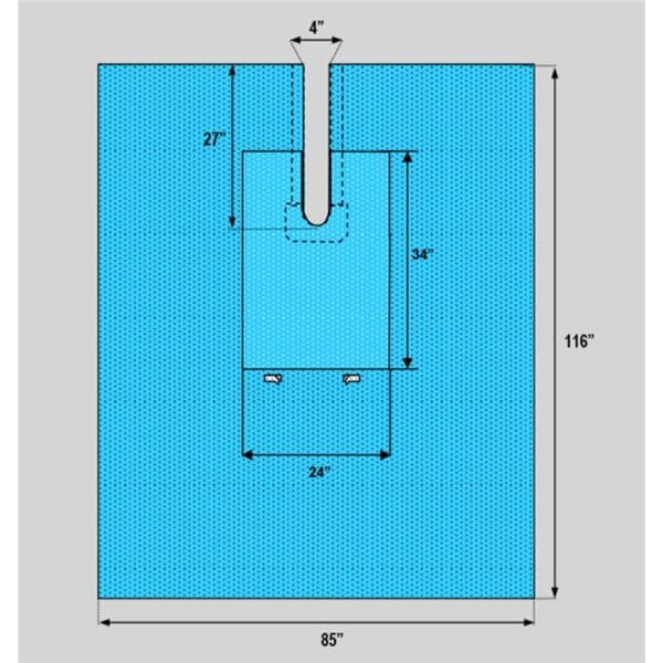 85x116" Sterile Shoulder Arthroscopy Drape Fenestrated