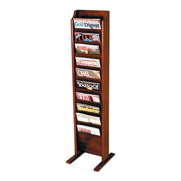 Cascade Magazine Rack Wood Mahogany Ea