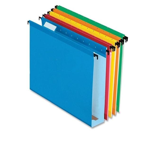 2 in Hanging File Folders Letter Size 2 in Expansion Asst 20/Box 20/Bx