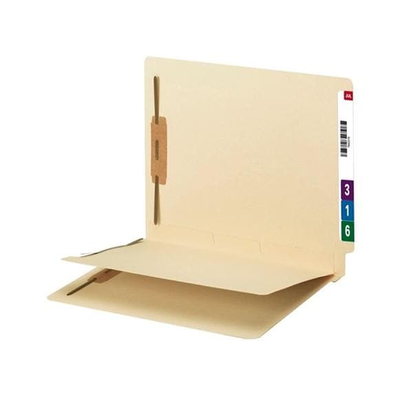 Smead Folder End Tab w/Divider LtrSz Manila 50/Bx 50/Bx