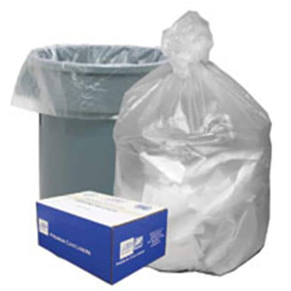 Bg Trash 40-45gal HDPE 12mic Ultr Pl Star Sl 40x48" Clr Coreless Rl 250/Ca