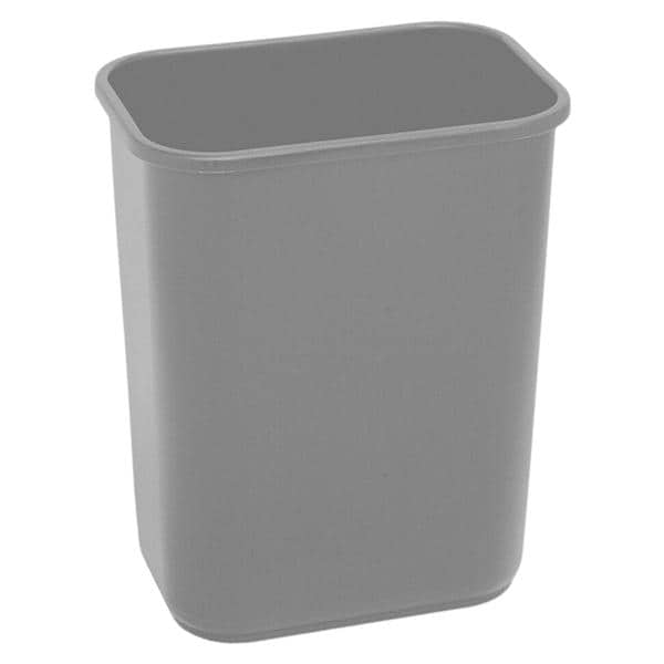 Highmark Wastebasket 7 Gallons 14.5 in x 10.5 in x 15.25 in Gray Ea