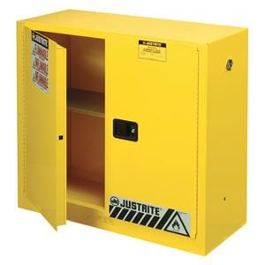 Sure-Grip EX Cabinet 2 Doors/2 Shelves Steel Lockable Yellow Ea