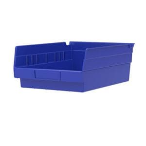 Shelf Bin Blue Plastic 11-5/8x8-3/8x4" 12/Bx