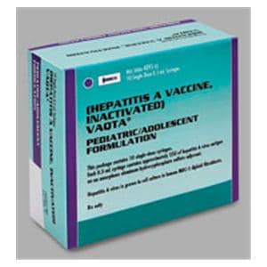 Vaqta Hepatitis A Pediatric Injectable 0.5mL PFS 10/Pk