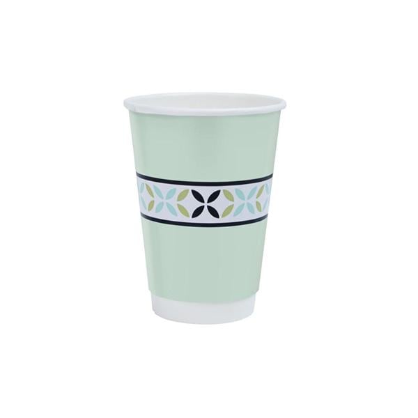 Highmark Insulated Drinking Cup Plastic White 12 oz Disposable 50/Pk