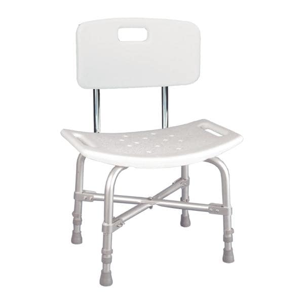 Deluxe Shower Chair 500lb Capacity Bariatric Aluminum/Plastic