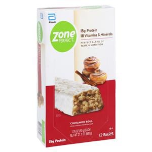 Zone Perfect Nutritional Bar Cinnamon Roll Box 12/Bx, 3 BX/CA