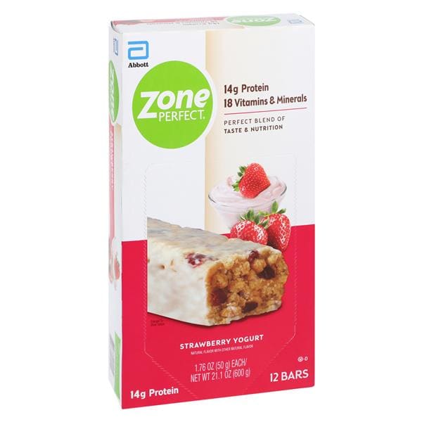 Zone Perfect Protein Bar Strawberry Yogurt Bag-In-Box 12/Bx, 3 BX/CA