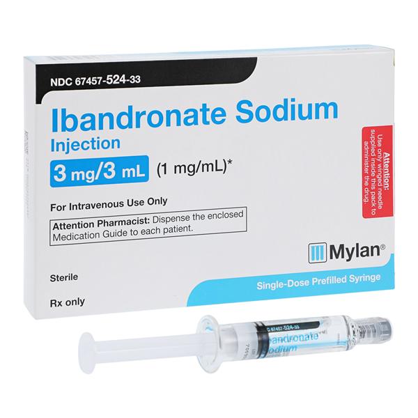 Ibandronate Sodium Injection 1mg/mL Prefilled Syringe 3mL Each